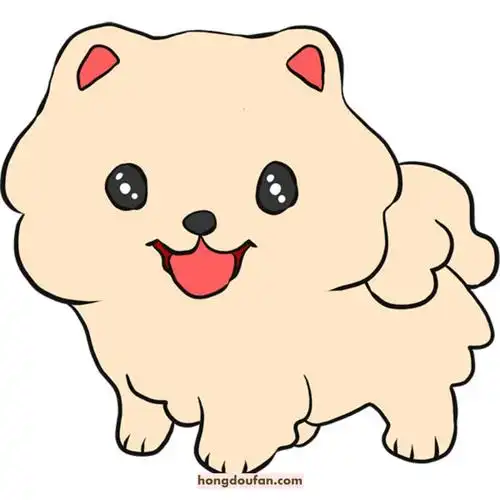 9张有趣的幼儿园卡通动物简笔画小狗哈士奇小飞龙小浣熊恐龙张玉树袋