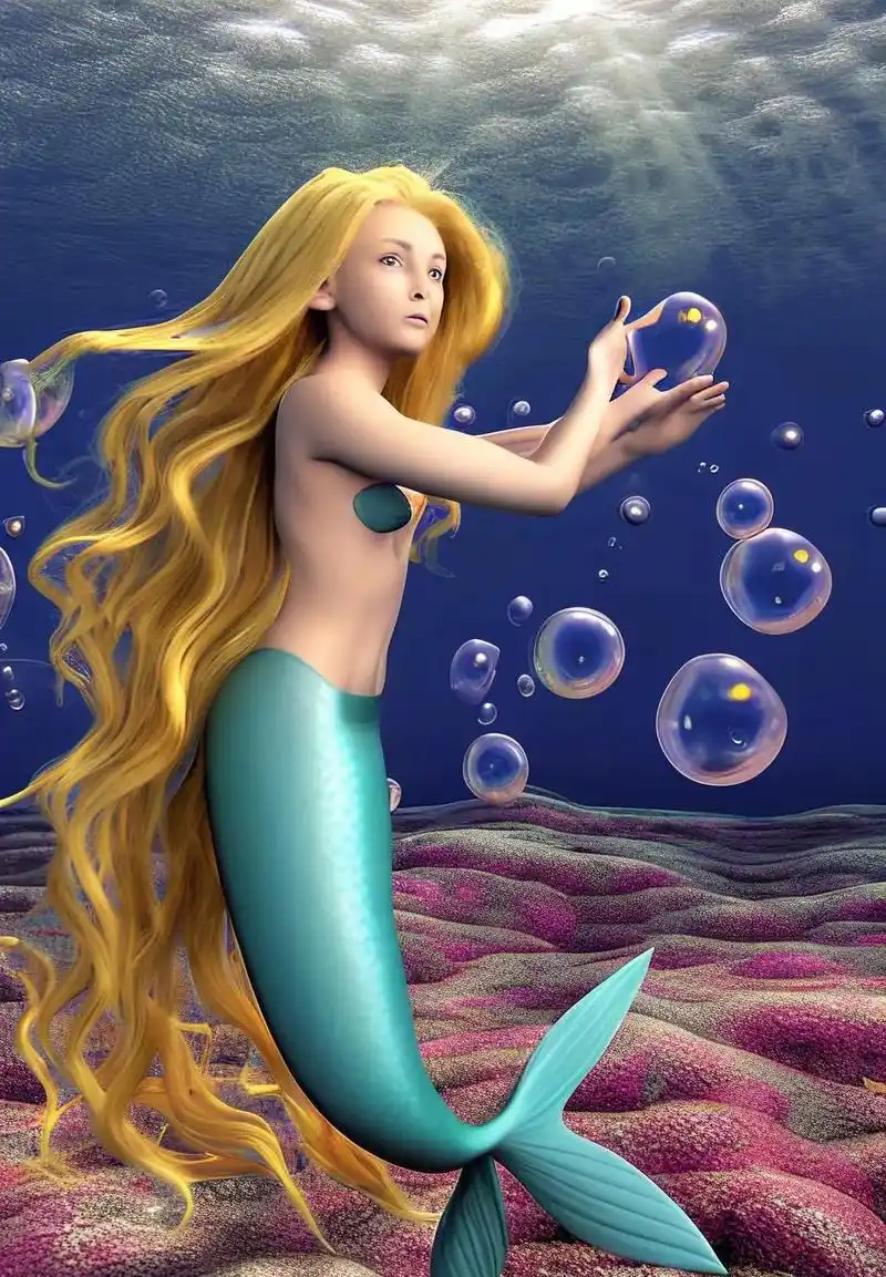 海的女儿.#创作灵感 治愈系壁纸#美人鱼  #美人鱼公主 # - 抖音