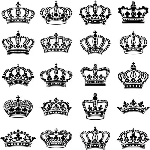 皇冠王冠矢量图-汇艺设计网