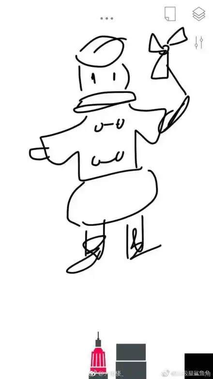 北极星简笔画卡通