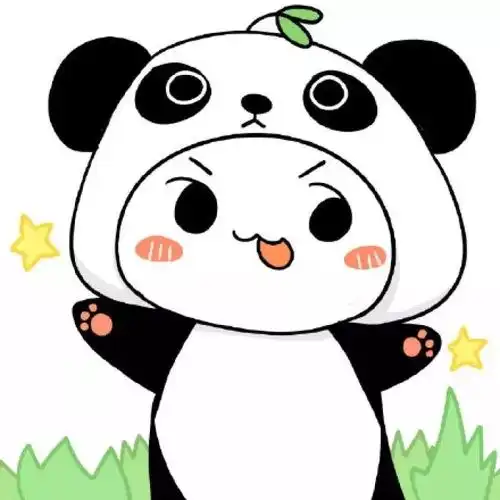 来一波敲可爱熊猫头像