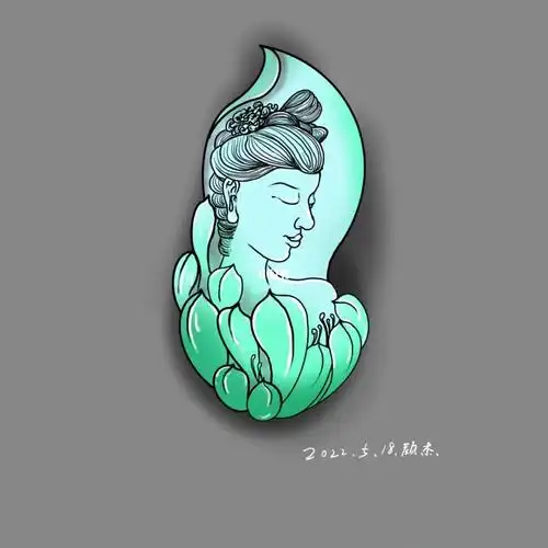 百张首饰百张玉雕手绘打卡day7