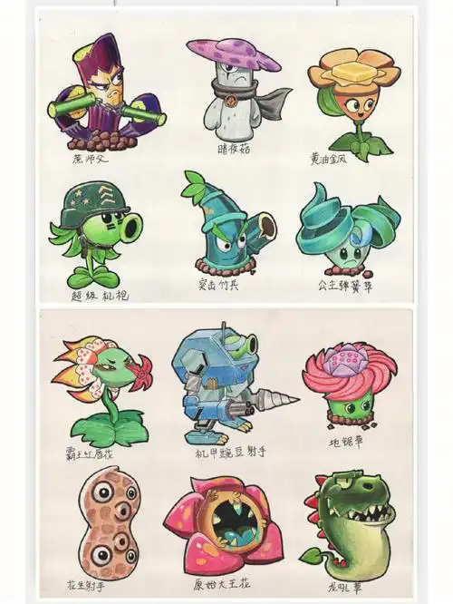 植物大战僵尸怎么画简笔画