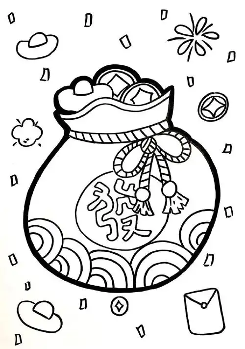 全网超全的新年创意简笔画!可打印#简笔画