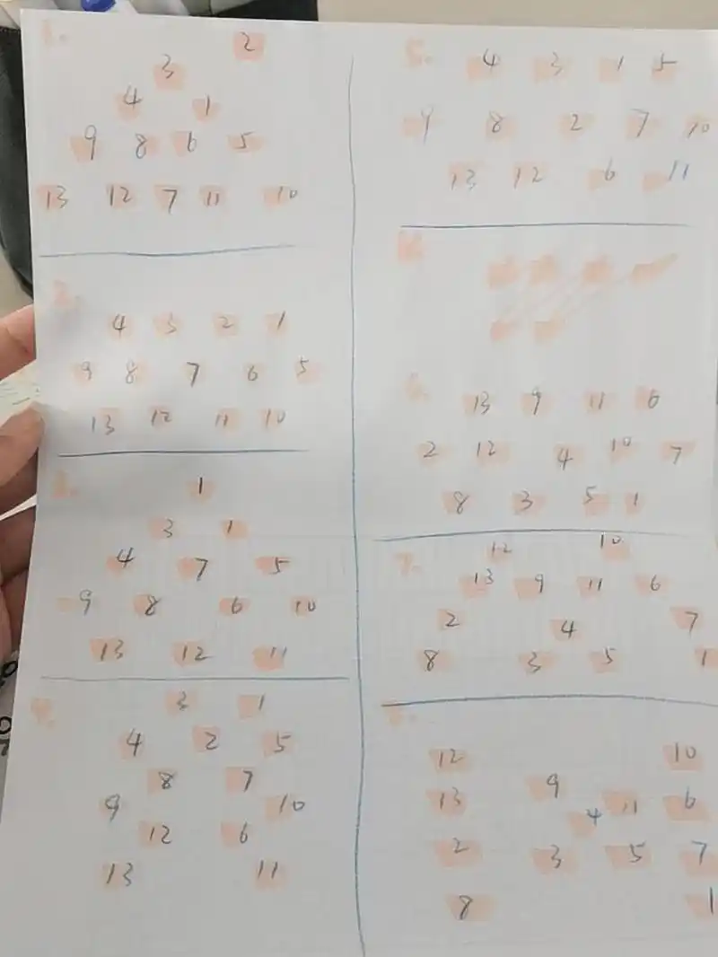 舞蹈队形(13人)-《一年级》 舞蹈队形(13人)-《一年级》