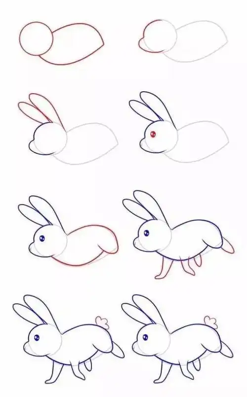 教宝宝画出专属ta的那一只兔子简笔画 小兔子小兔子简笔画步骤教程,小