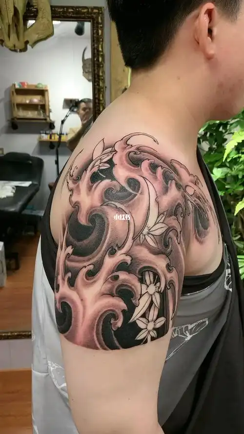 浪花纹身原创作品