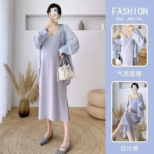 孕妇装推荐夏季孕妇连衣裙套装