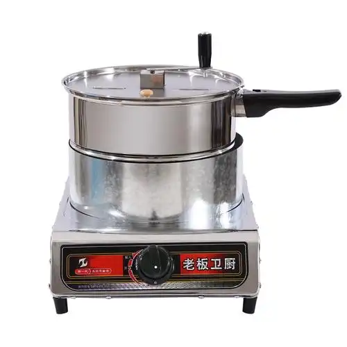 台式手摇爆米花机带灶爆米花机摆摊商用爆米花机定制爆米花机新款