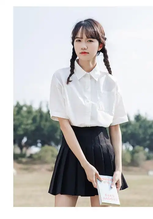 森马官方旗舰白衬衫女女生初中生高中生2022夏季设计感小众学院甜美jk