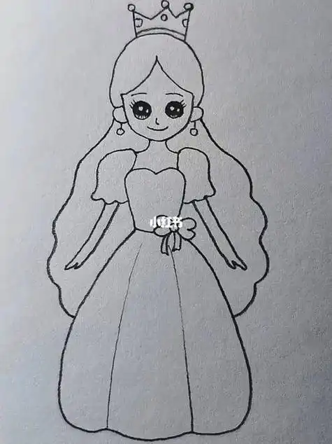儿童画绘画吧-画画小公主苏菲亚关于公主的简笔画图片29最后给苏菲亚