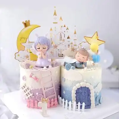 网红双胞胎仿真蛋糕模型创意新款龙凤宝宝兄弟姐妹仿真水果