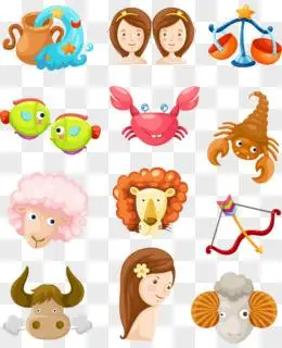 可爱卡通十二星座形象