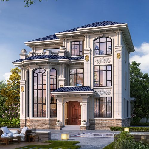 匠墅居 别墅设计图纸三层豪华大气欧式风格带露台复式挑空客厅网红新