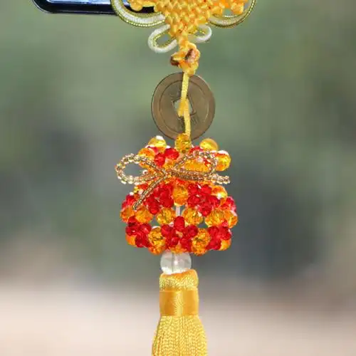 diy手工串珠 福袋 车挂 水晶材料车内饰品 材料包 送朋友新车礼物