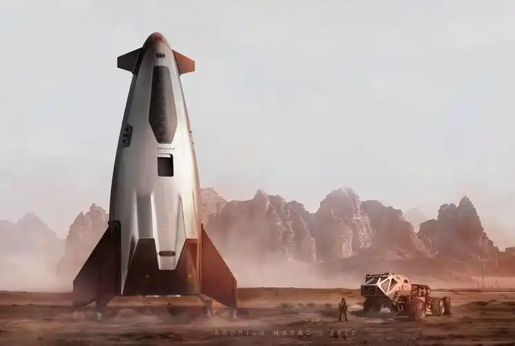 spacexstarflight带你往返火星与月球的宇宙飞船