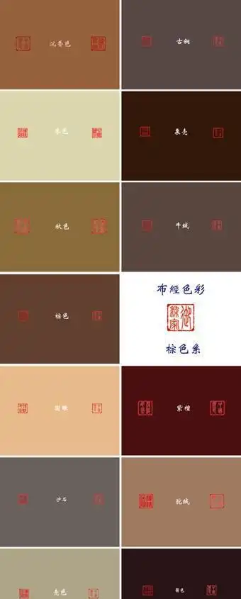 棕色和褐色的区别图片大全,标准24色卡对照表圆形(标准24色卡对照表)