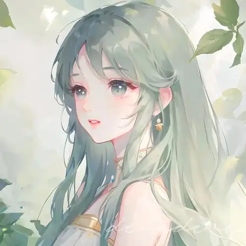 可爱头像#日系#小清新情侣头像#绿色系#绿色系头像#动漫情头#二次元