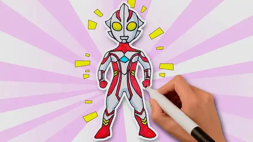 幼儿园简笔画梦比优斯奥特曼