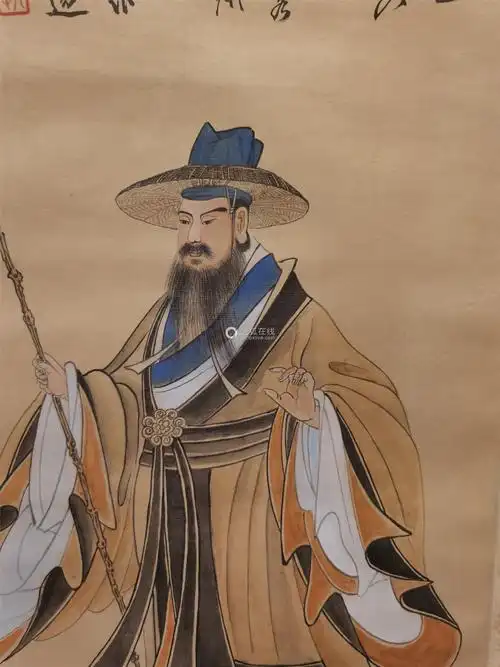 张大千 东坡居士 纸本设色 立轴