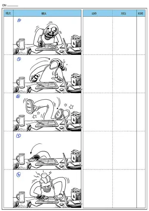 原创动画分镜样稿《分镜师》