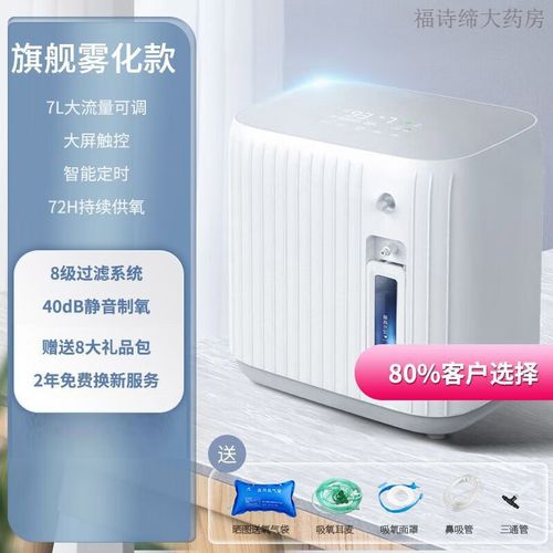 海尔制氧机家用吸氧机老人孕妇氧气机家庭小型便捷车载吸氧雾化一体
