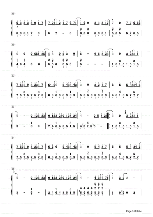 可惜没如果简易版简谱林俊杰钢琴谱.pdf-原创力文档