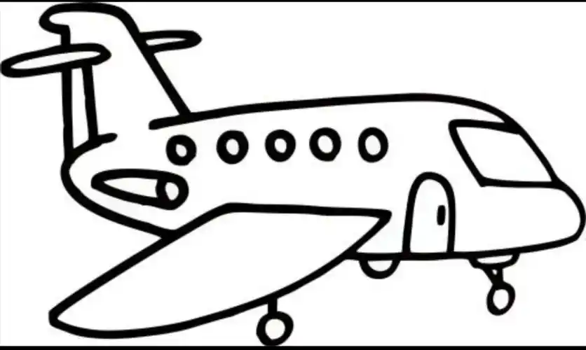 三年级本周完成:各种各样的飞机 儿童画