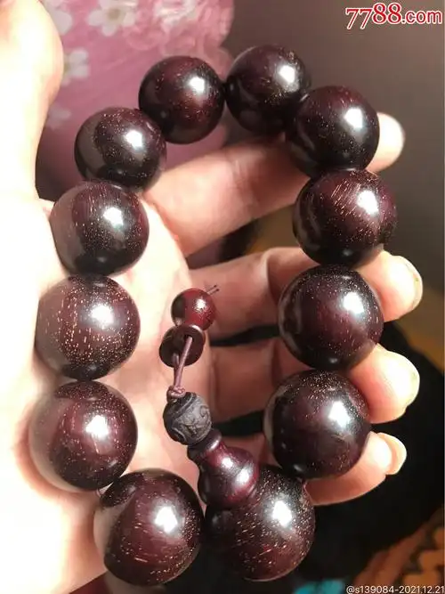 小叶紫檀手串老料满金星20手串