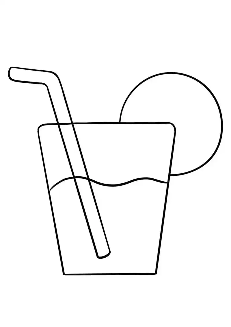 简笔画教程分享 果汁
