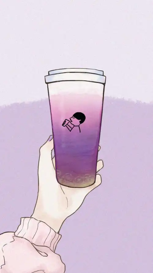 手拿奶茶