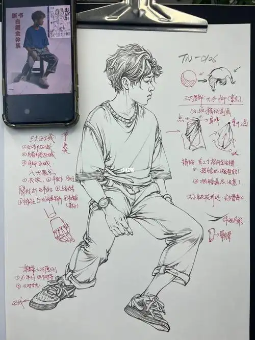 速写坐姿干活知识点#干货分享  #画画  #笔记灵感  #速写  #涨知识