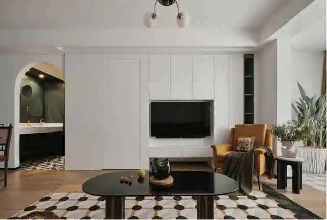 电视背景墙 柜子(电视背景墙柜子效果图现代简约)-天晟网