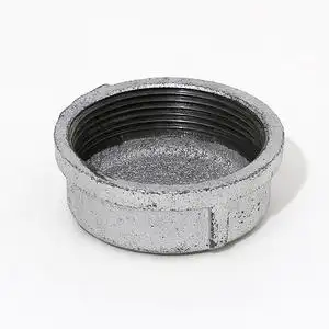 镀锌管帽4分6分1寸2寸内丝堵头封头dn50闷盖螺纹丝扣铸铁堵帽6580