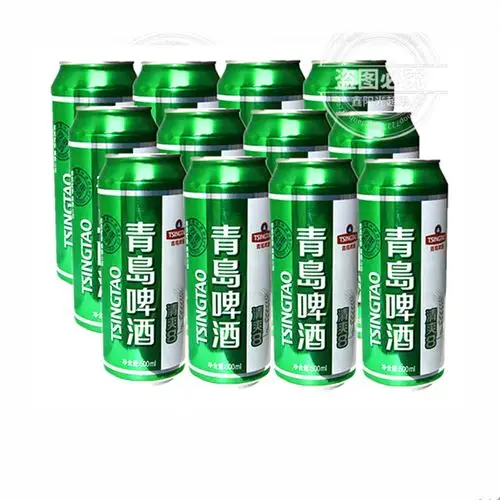 青岛啤酒清爽8度500ml12罐原汁麦清麦香罐装整箱啤酒