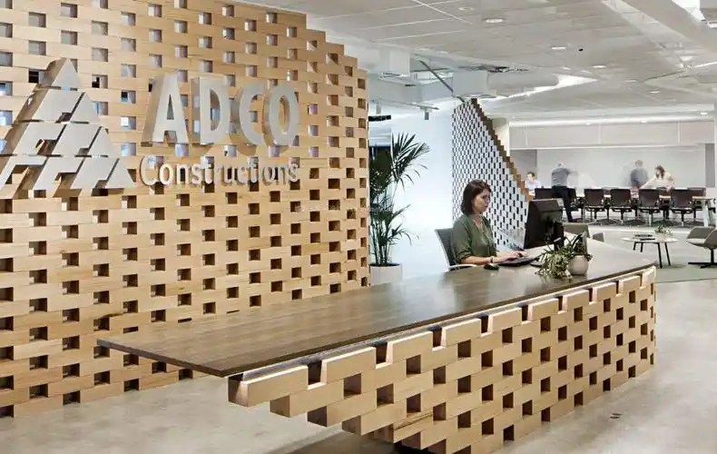 图最新公司现代前台形象墙效果图小公司前台形象墙设计装修效果图集