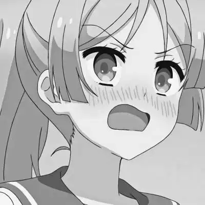 黑白可爱女生动漫人物头像图片