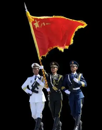 三军仪仗队 三军敬礼图片