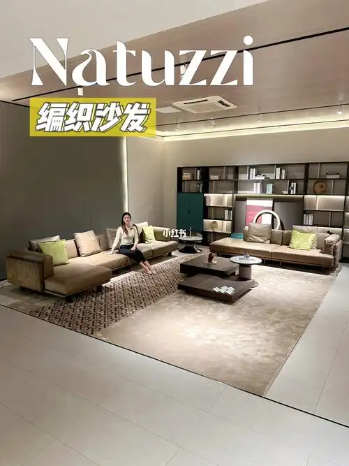 natuzzi意式极简时尚编织沙发佛山家具