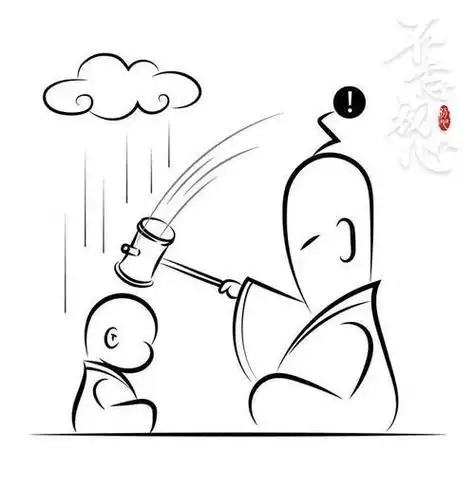 人物简笔画小和尚侧面打坐简笔画