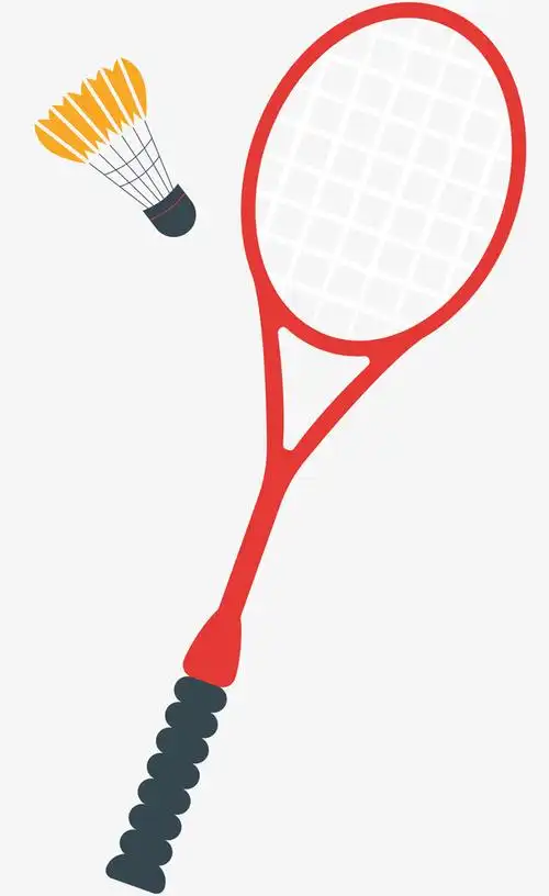 矢量装饰羽毛球元素