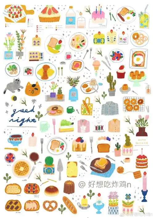 手帐素材##炸的素材##遇见艺术