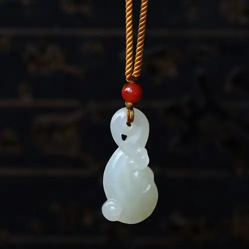 苏州聚友堂玉雕工作室 和田玉玉如意_7折现价500元