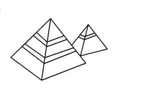 简笔画金字塔儿童画金字塔
