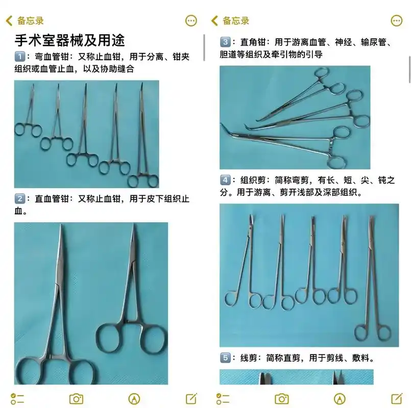 带你认识手术室器械及用途75157515临床必备.