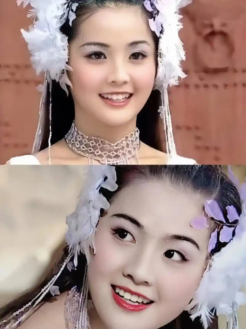 紫兰仙子和紫薇仙子,早期的电视剧没有这么夸张的特效.