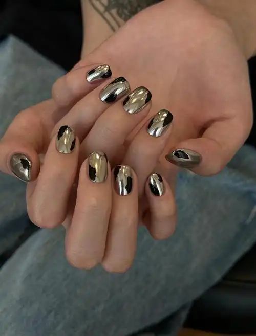 高级美甲 #金属感美甲