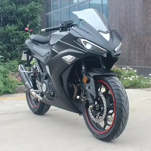 全新成人燃油v6r3摩托车跑车400水冷重机车真车小忍者整车可上牌