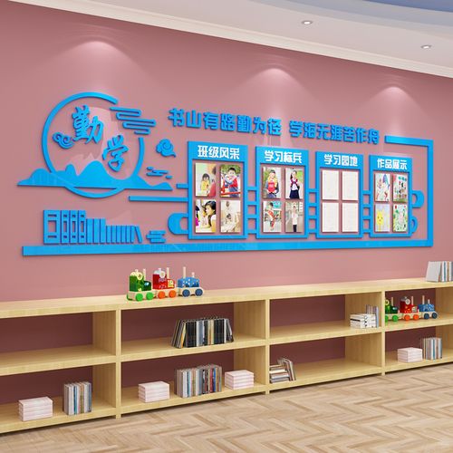 班级文化建设照片墙面贴纸教室环创布置装饰小学习园地公告评比栏