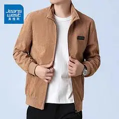 jeanswest真维斯灯芯绒外套男秋冬新款夹克男士加绒加厚休闲外套春秋